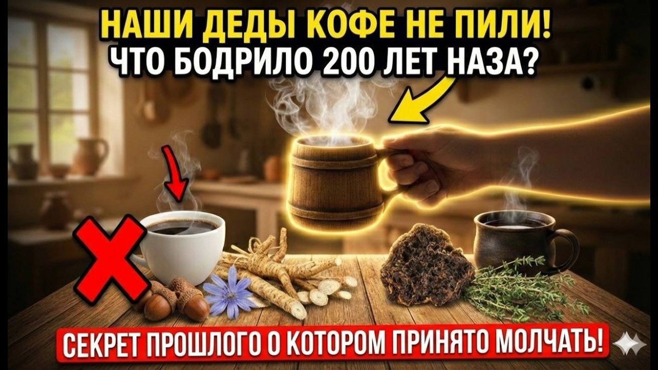 Запрещённый напиток прошлого! Что пили вместо кофе 200 лет назад?