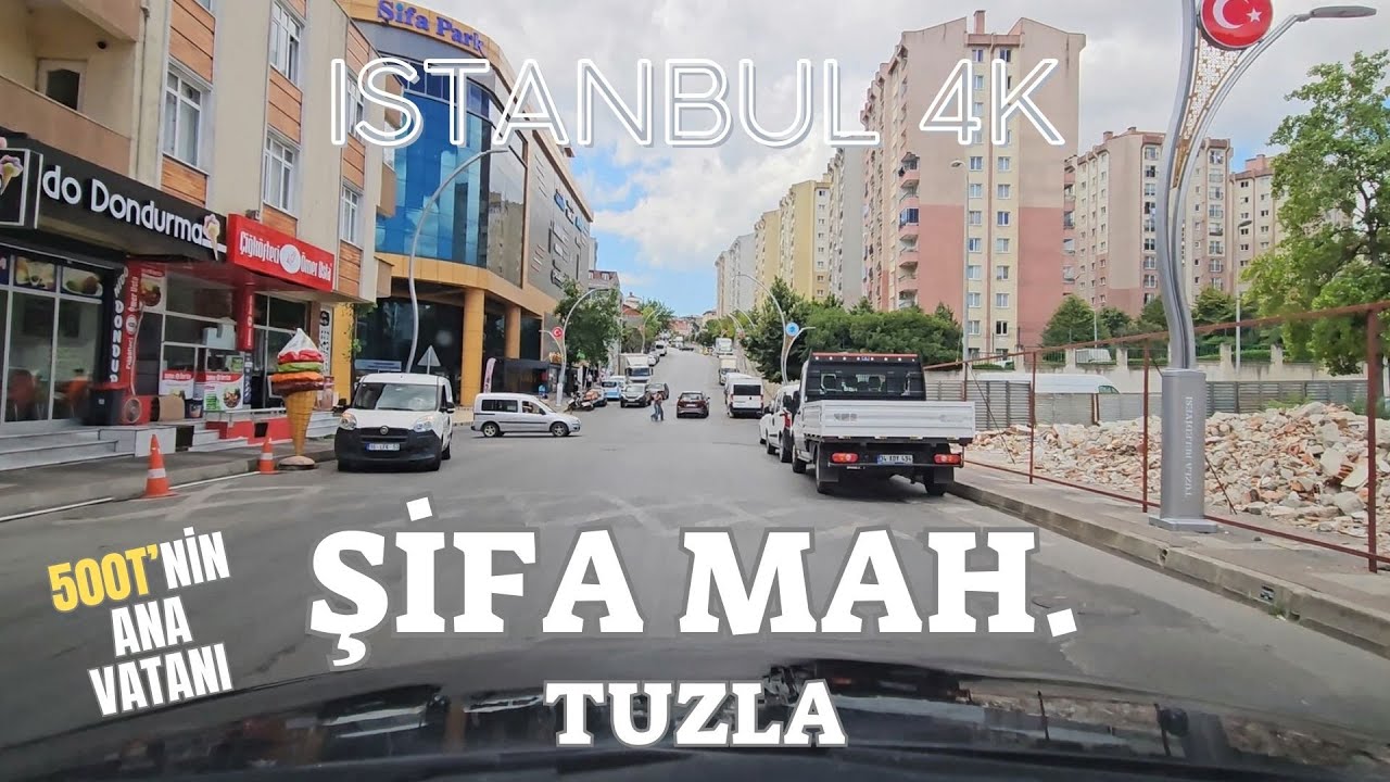 Istanbul 4K Drive in Tuzla Şifa Neighborhood – Eastern Edge of Istanbul – Car Tour - Turkey 4K Drive