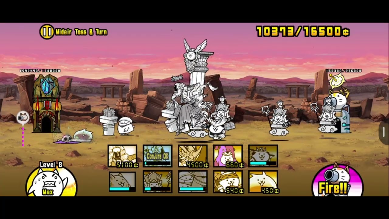 Battle Cats: Zero Legends 3-24-2 : Sleeping Chasm (1 & 4 Crowns Stars ): Midair Toss & Turn