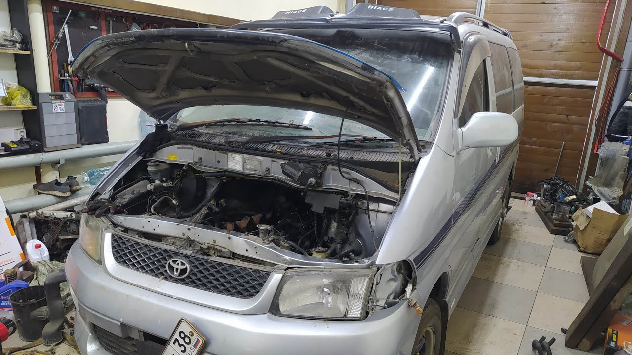toyota hiace regius. один из самых неудачных японских авто в ремонте. 1kz дизель