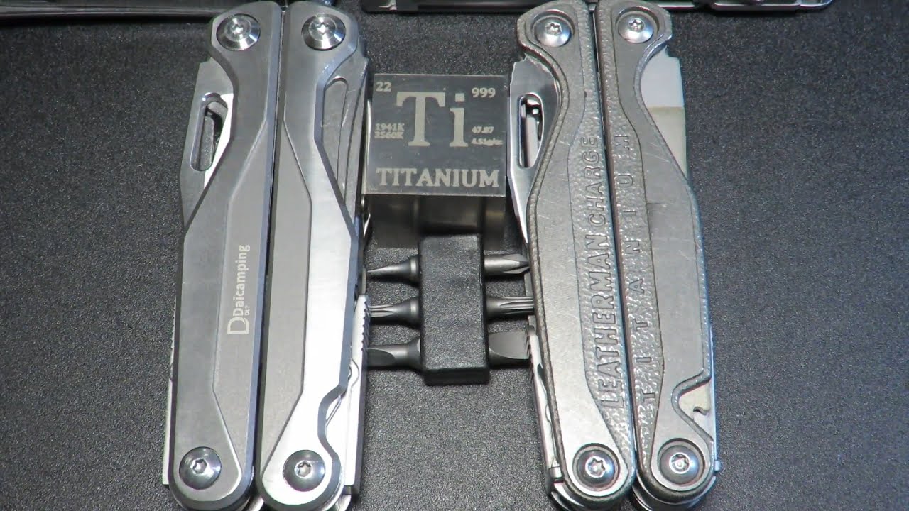 DAICAMPING DL7 Titanium vs LEATHERMAN CHARGE+ TTI