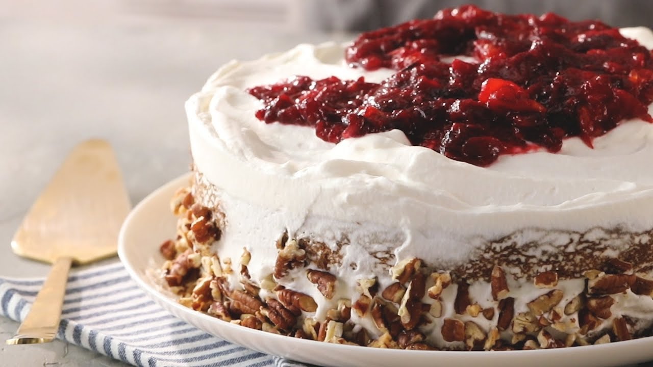 How to Make Apple Spice Cake with Homemade Cranberry-Mandarin Compote | EatingWell