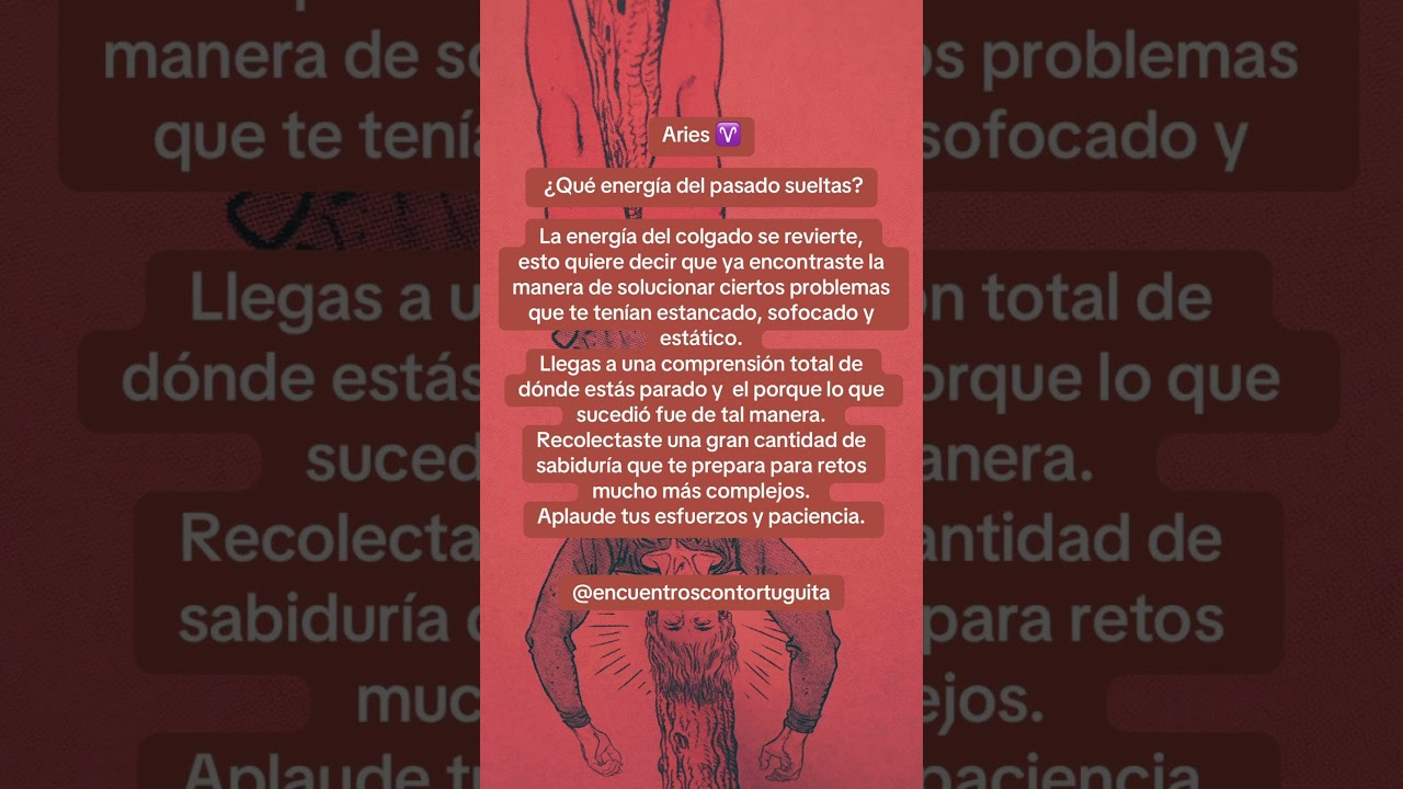 &iquest;Qu&eacute; energ&iacute;a del pasado sueltas? ♈️ Aries #energia #pasado #soltar #aries  #tarot #horoscopo #arcano