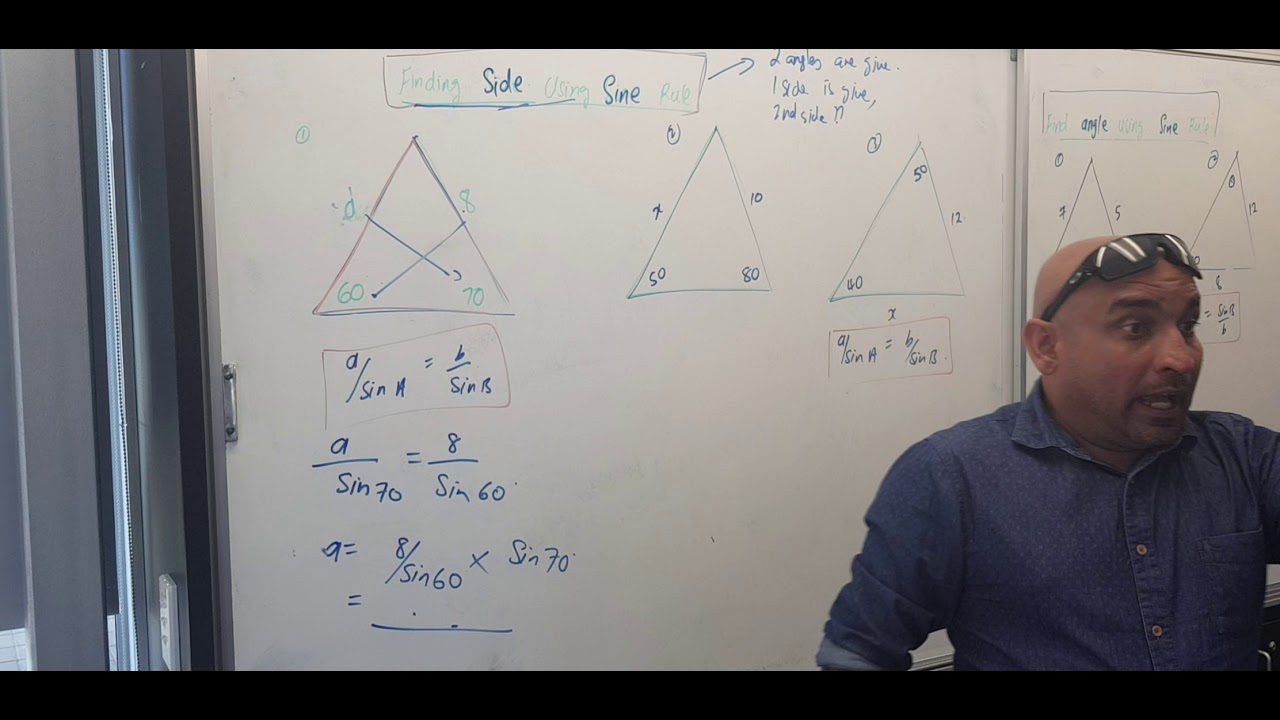 finding side using sine rule