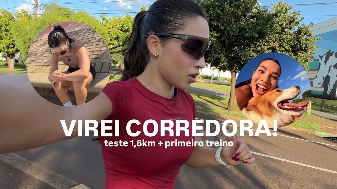 VLOG: teste de1,6km + meu primeiro treino de corrida