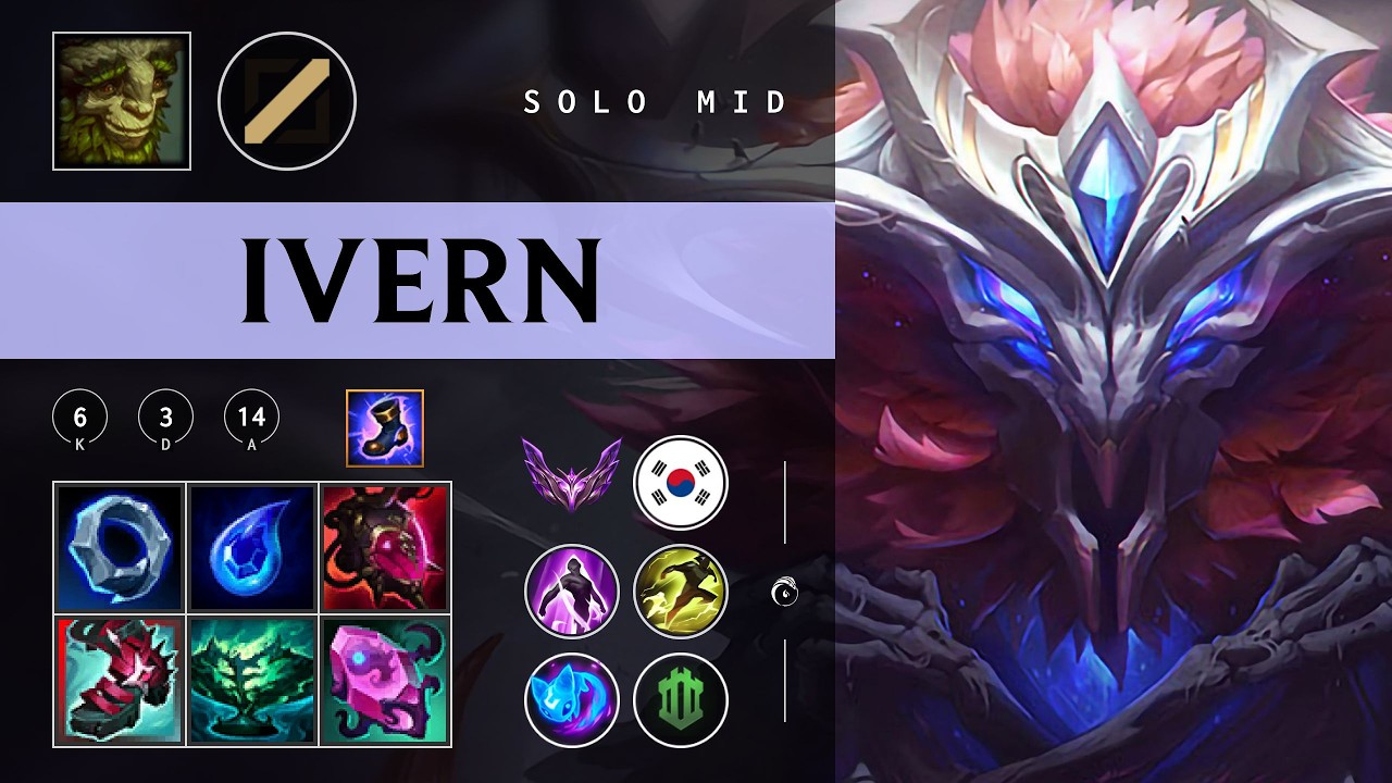 Ivern Mid vs Diana - KR Master Patch 26.04