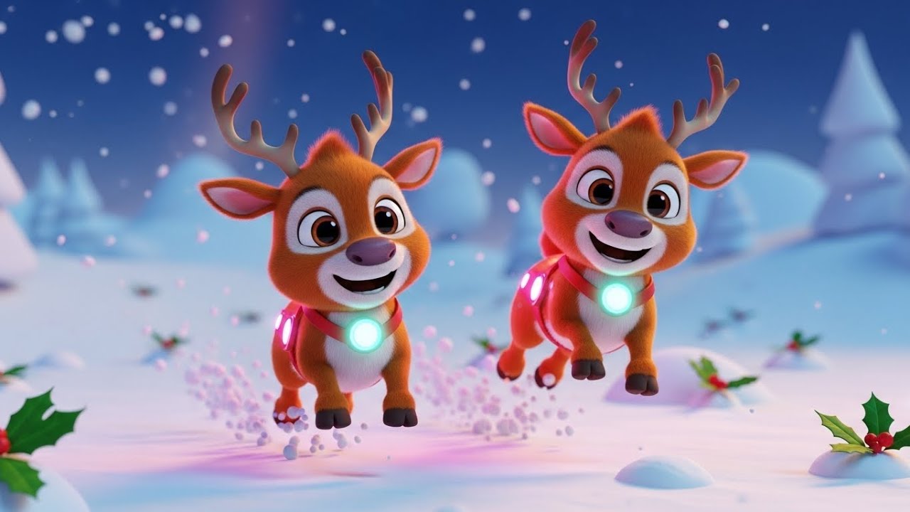 Los Números de los Renos de Santa Claus 🦌🎄 | Canción infantil de Navidad y conteo | Baby Song