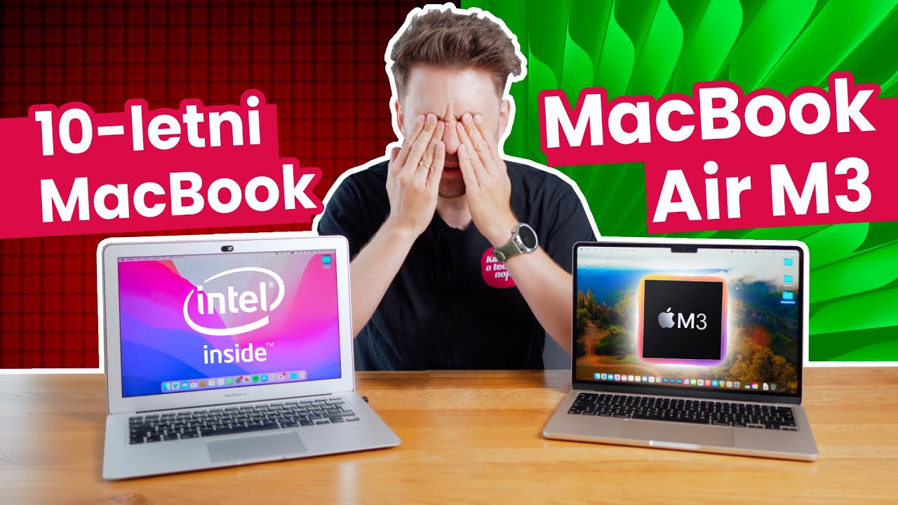 MacBook Air M3 vs 10-letni #RetroTech