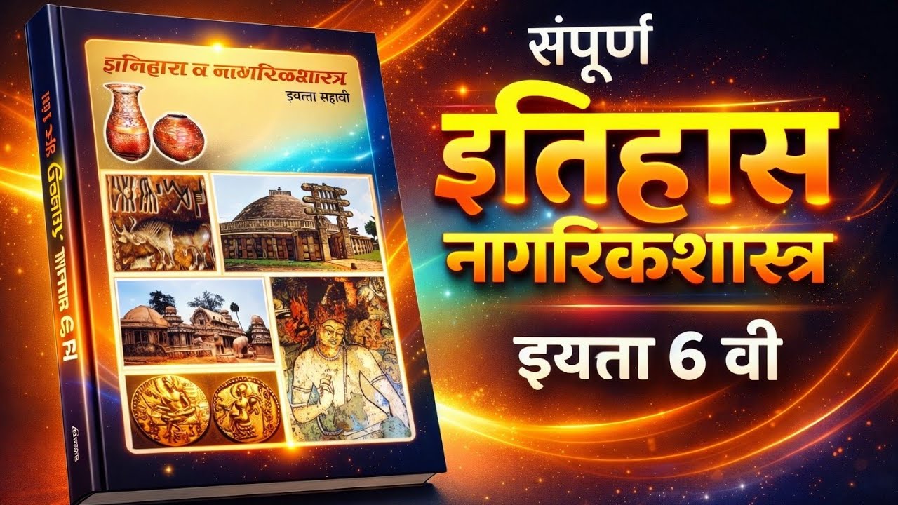 संपूर्ण इतिहास व नागरिकशास्त्र इयत्ता सहावी 👉maha tet history paper 1👉maha tet evs question answer 
