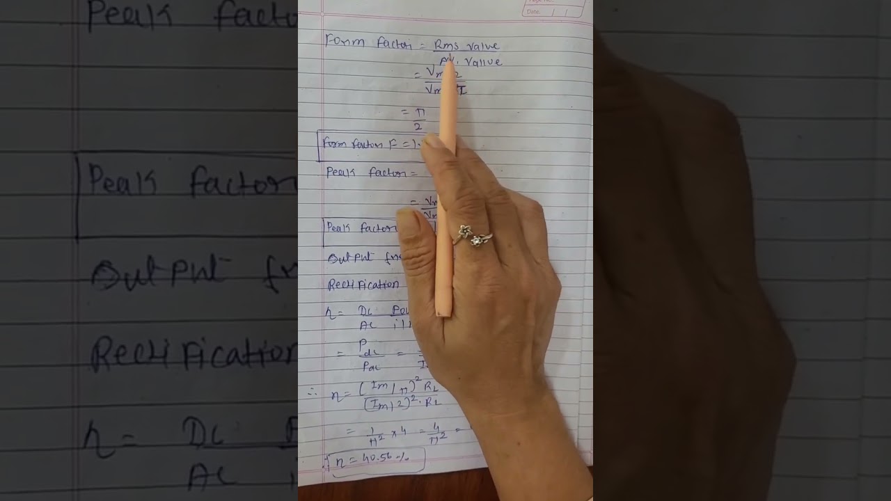 Half wave rectifier with working and circuit analysis.