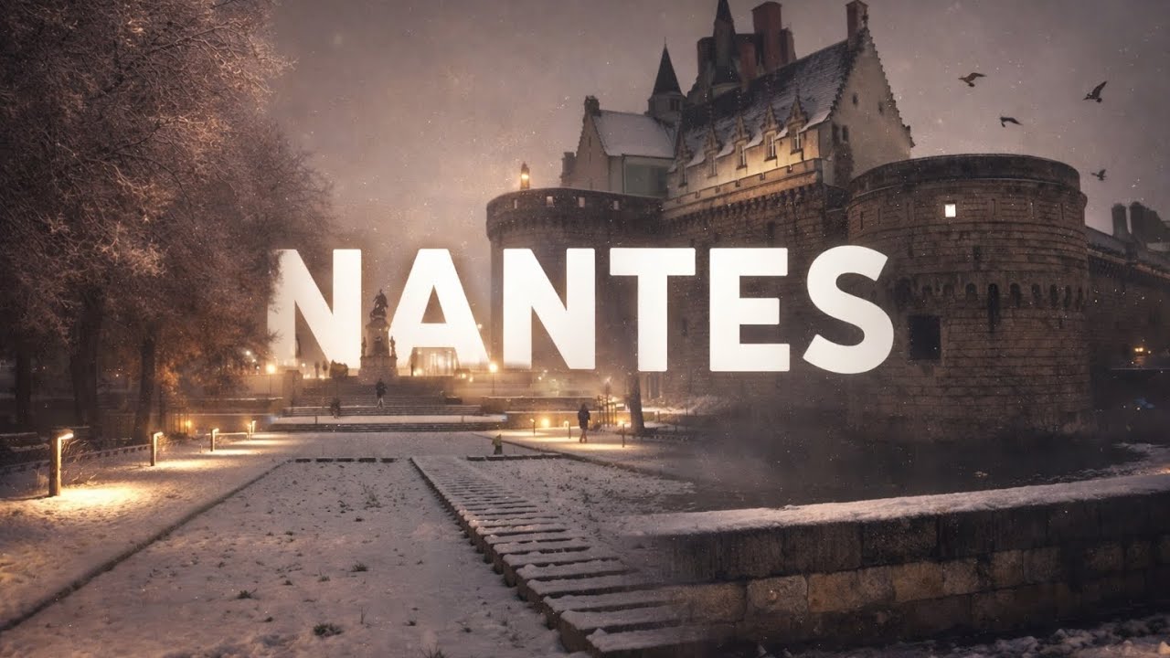 Neve em Nantes - França 