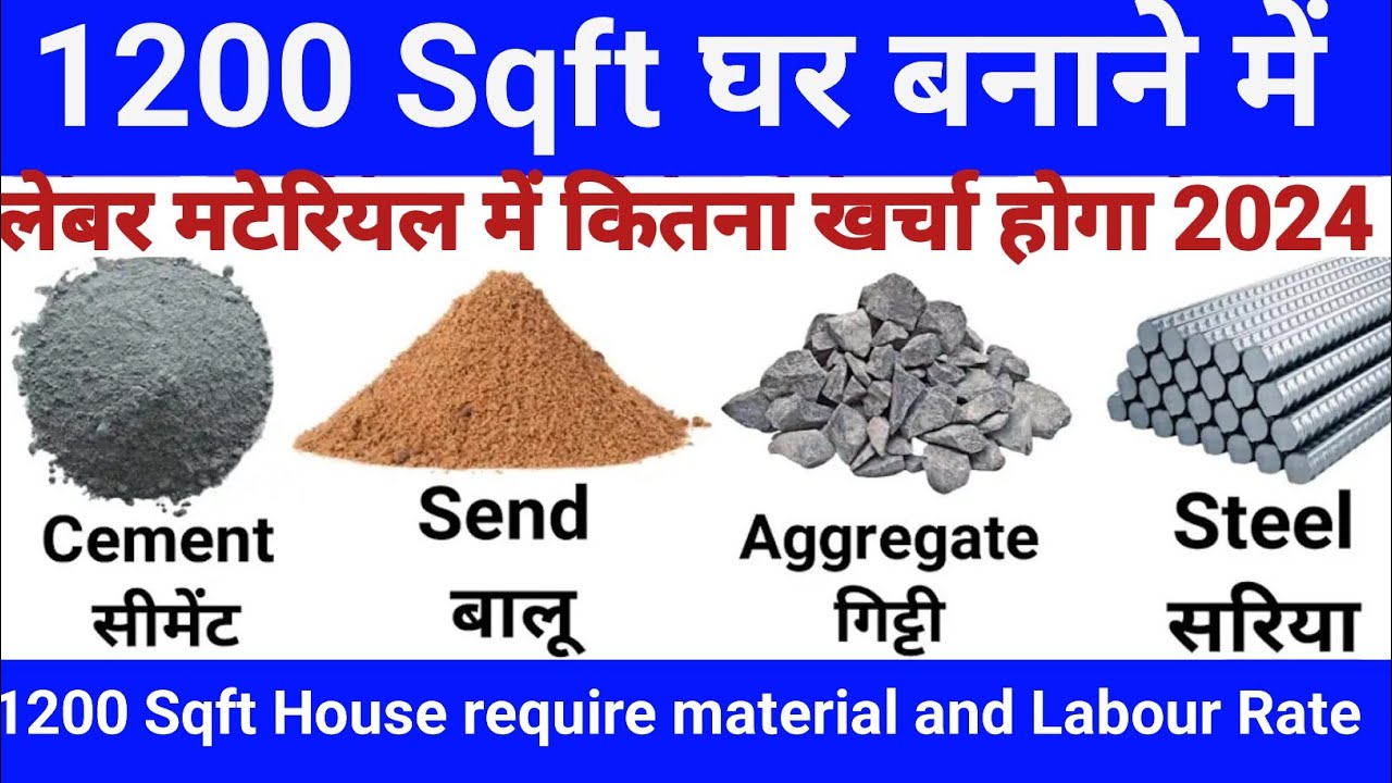 1200 Sqft House Construction Cost | नया घर बनाने में खर्चा | Construction Cost of 1200 sqft house
