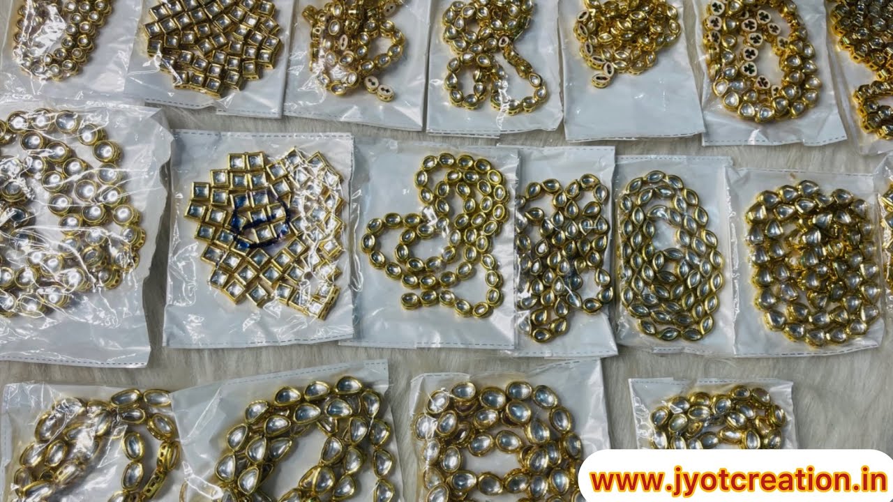 Different Types & Sizes of Meenakari Kundan Line || Kundan Jewellery Raw Material || Part-7|| 
