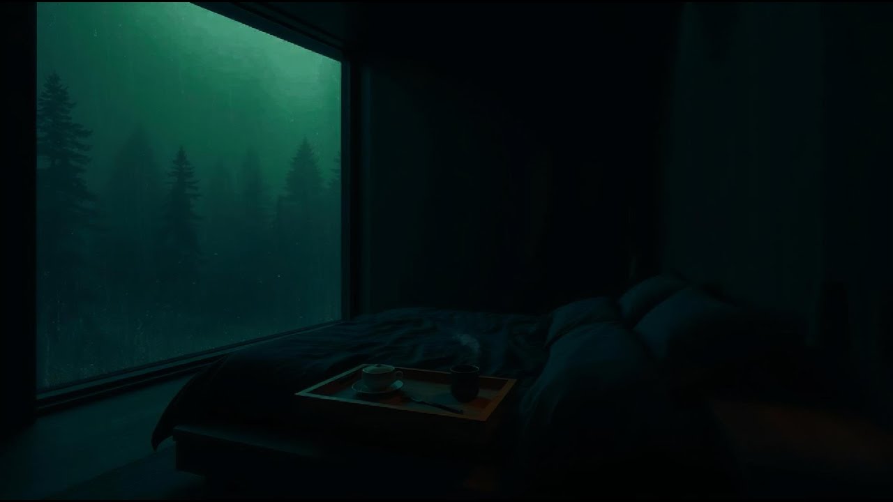 Rain Falling in the Deep Forest 🌧 (No Ads) | Quiet Night Rain Sounds for Deep Sleep & Relax