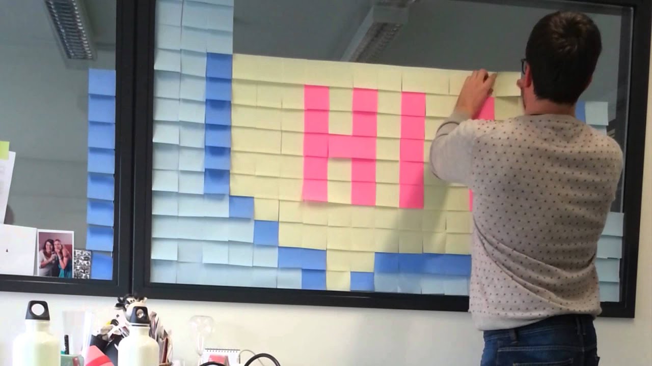 Post it wall 2