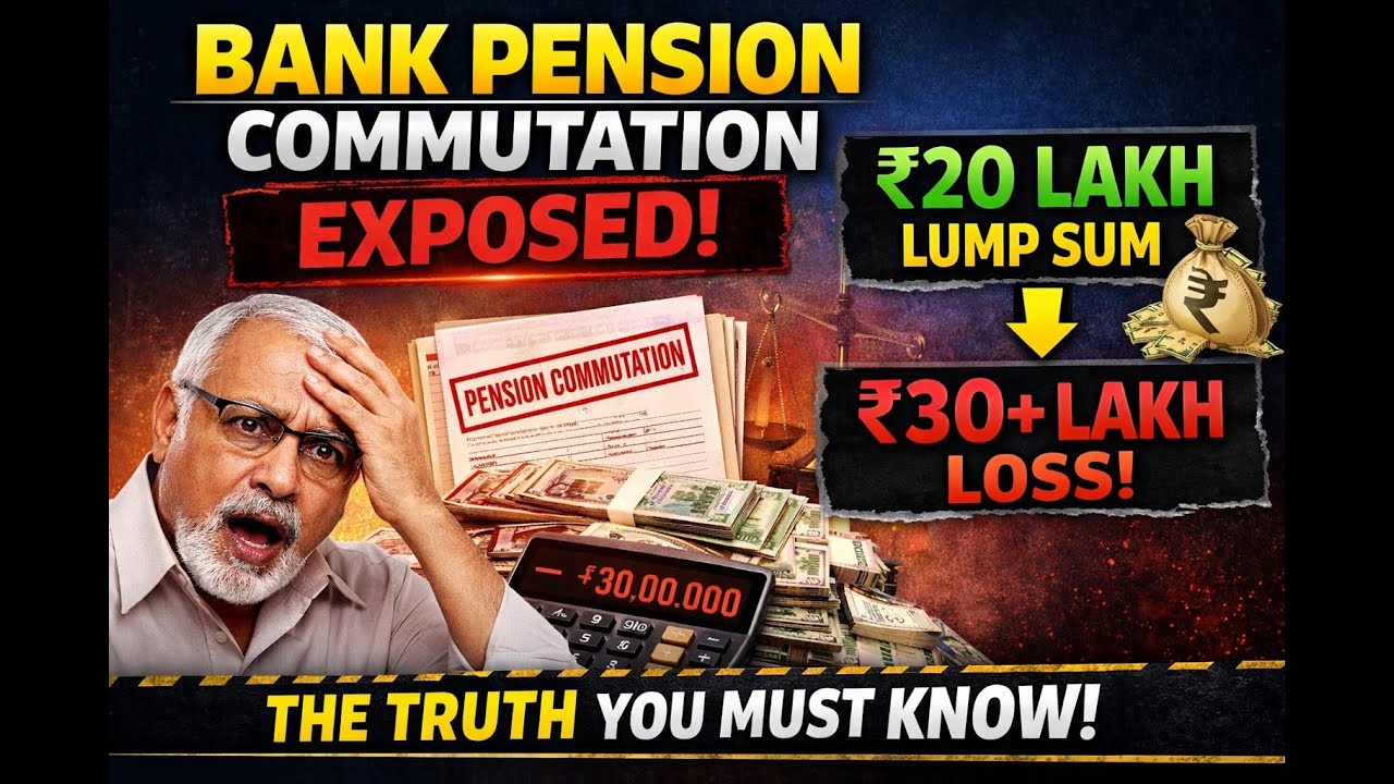 Bank Pension Commutation EXPOSED 💰 | The ₹20 Lakh Trap Retirees Must Understand