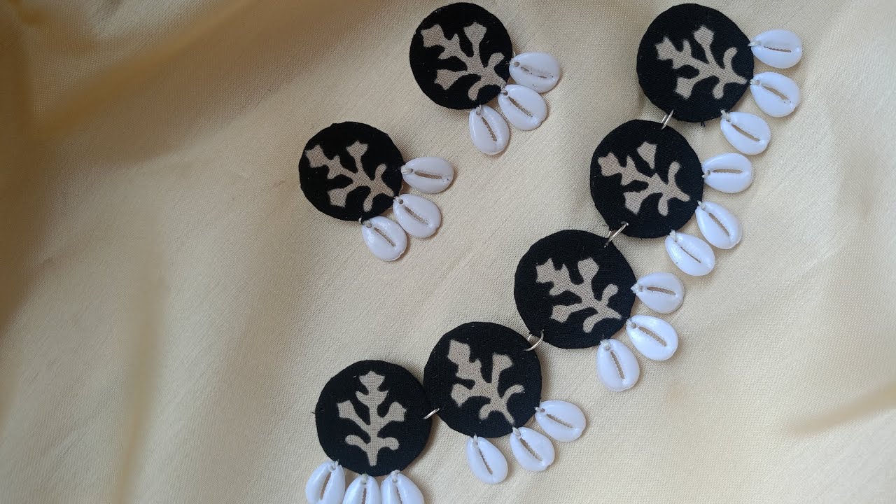 Handmade Fabric Jewellery Making At Home @KirtisFashionWorld  #jewellery #youtube #fabricjewellery