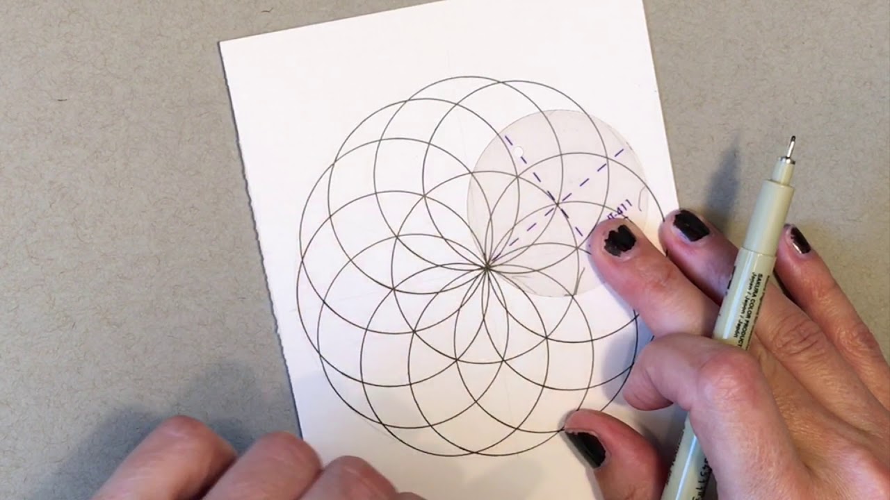 How To Draw a Sacred Geometry Torus Mandala - Follow Along Tutorial