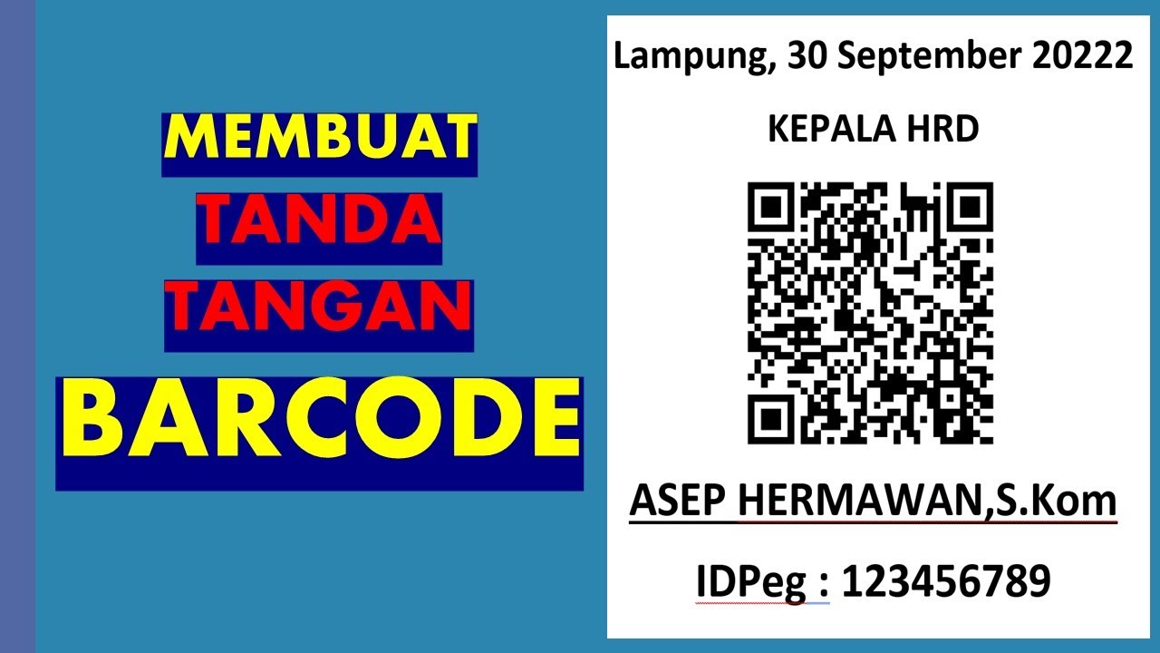 Membuat Tanda Tangan Barcode dengan Mudah di Word