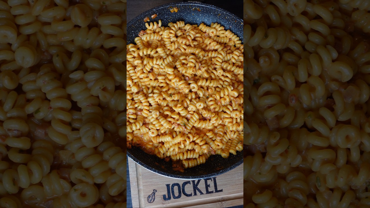 cremige FEIERABEND-PASTA-PFANNE - unkompliziert, schnell und lecker #schnellerezepte #shorts #essen