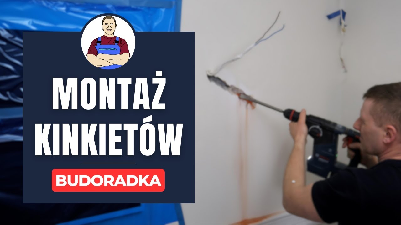 Montaż kinkiet&oacute;w w kuchni - szybka przer&oacute;bka instalacji w ścianie