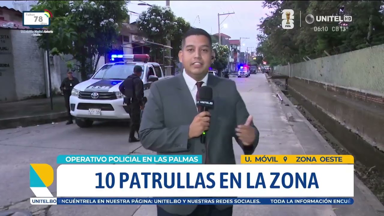Megaperativo policial en la zona de Las Palmas en Santa Cruz