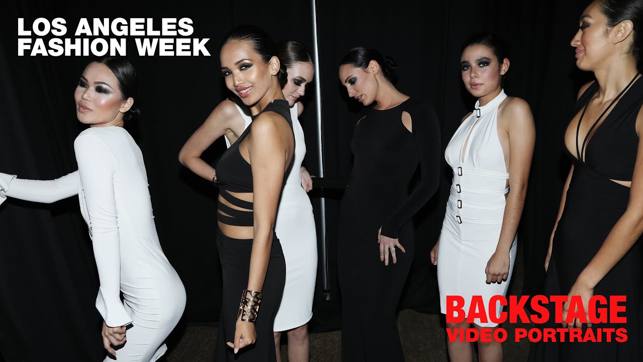 LA Fashion Week backstage model video portraits - Candid Moments