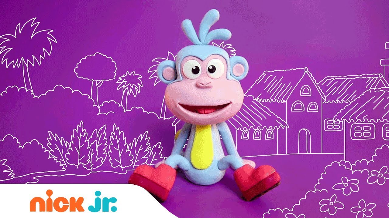 Learn How to Make Boots from Clay! 🐵  | Dora the Explorer | Nick Jr. Crafts