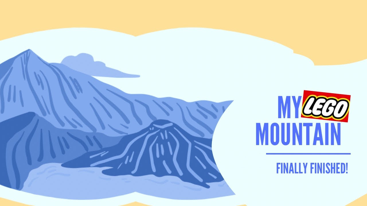 My lego mountain build. All finished! 