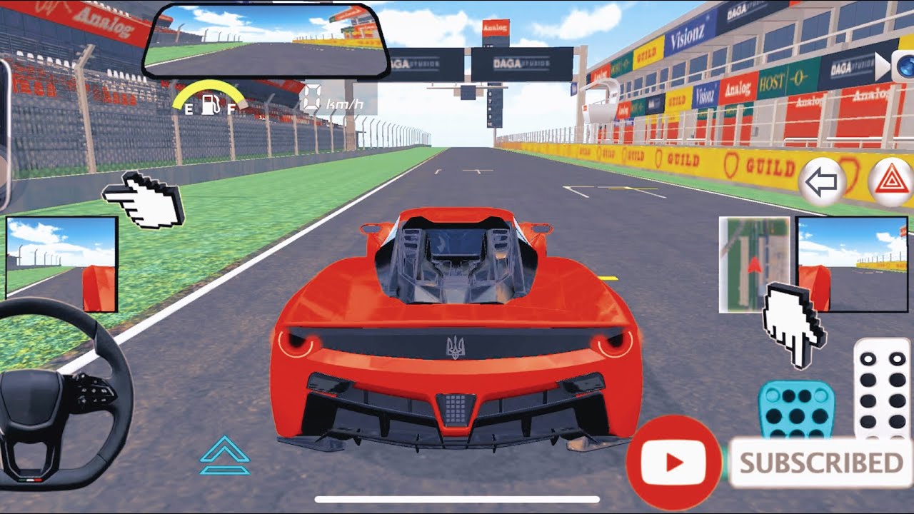 New Red Lamborghini In Racing Track - 3D Driving Class - ISO Gameplay 