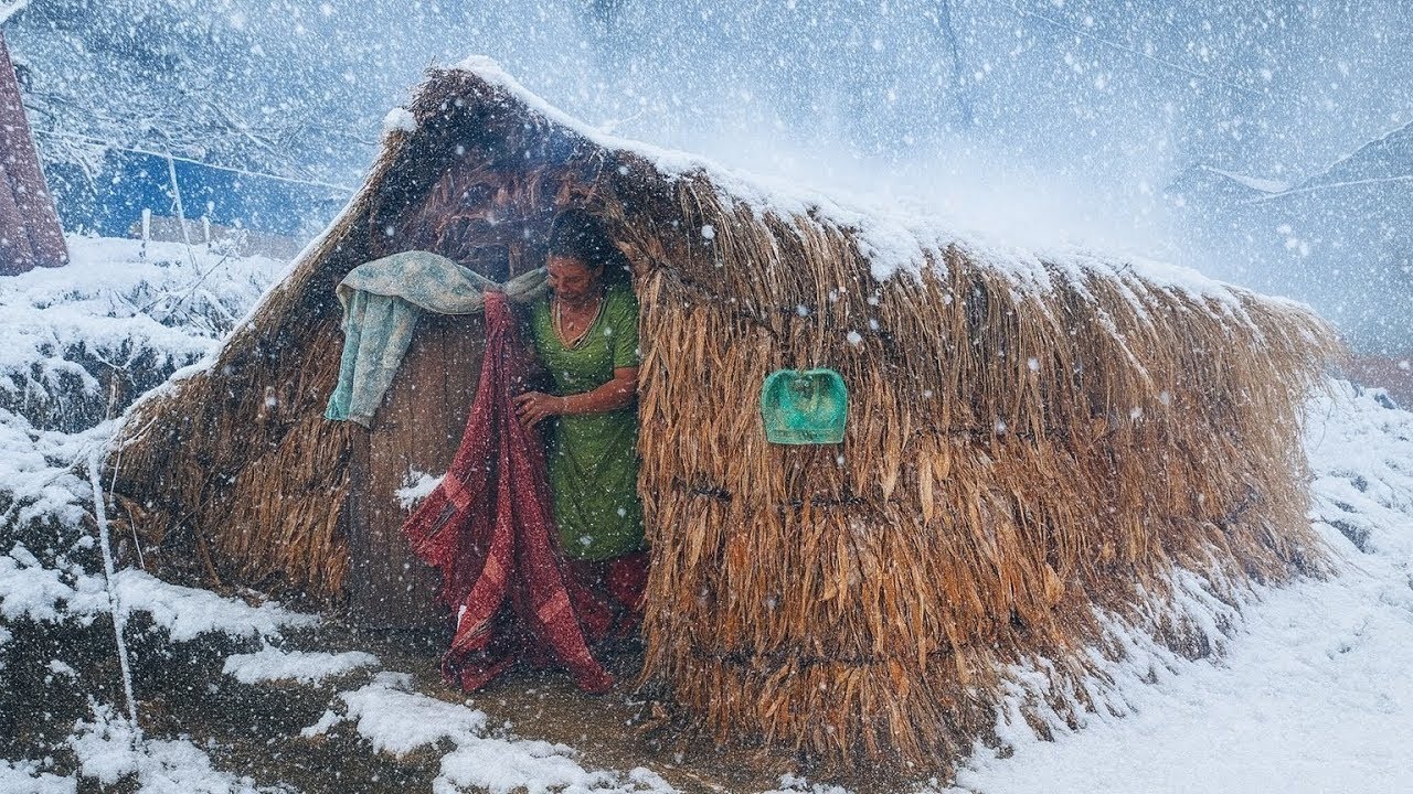 Best Life in A Himalayan Village During The Snowfall | Most Relaxing | Mountain Documentary Video ||