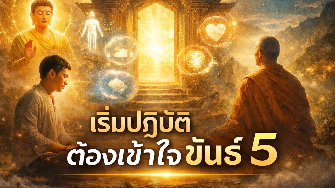 ขันธ์ 5 ฉบับเข้าใจง่ายสำหรับผู้เริ่มภาวนา | เห็นกาย เห็นใจ เห็นทุกข์อย่างถูกทาง