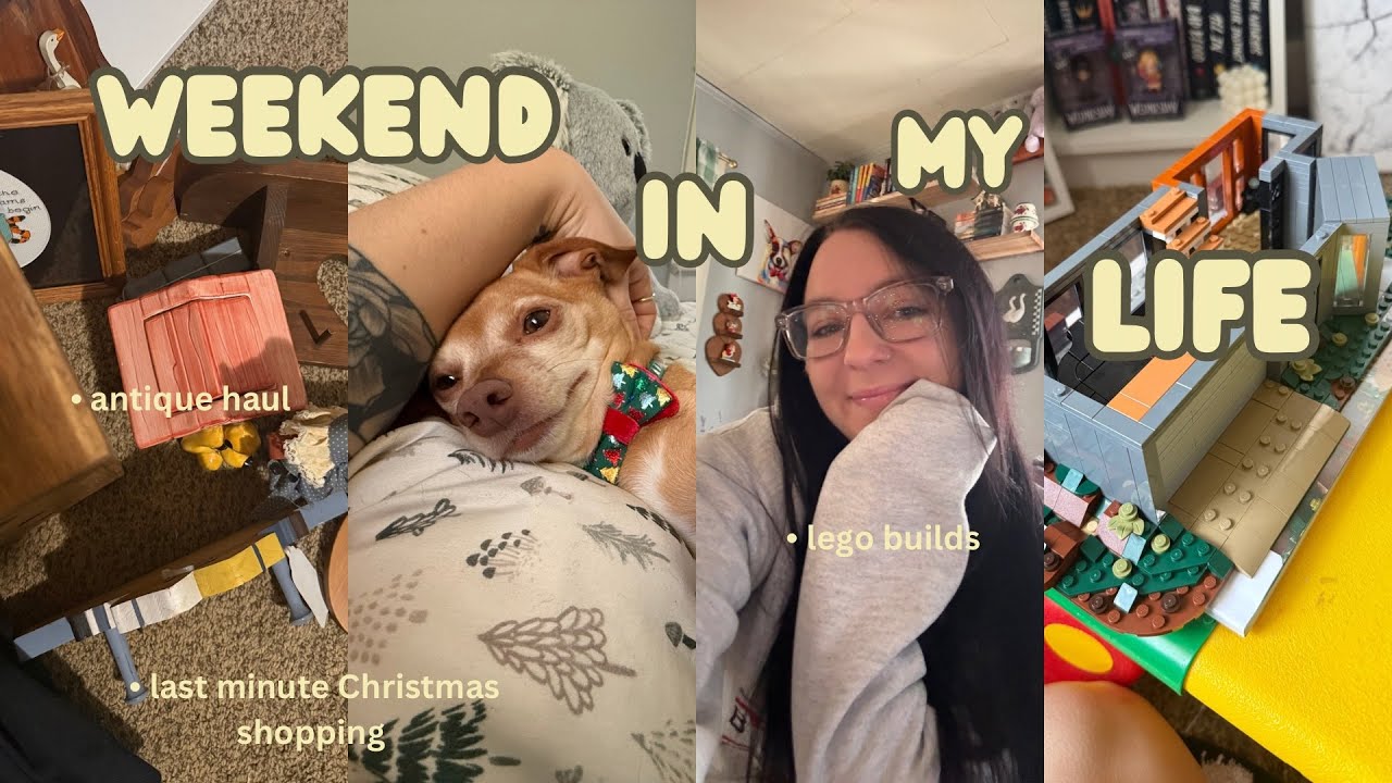 weekend in my life | vlog before Christmas, lego builds, antique shopping, chatting 
