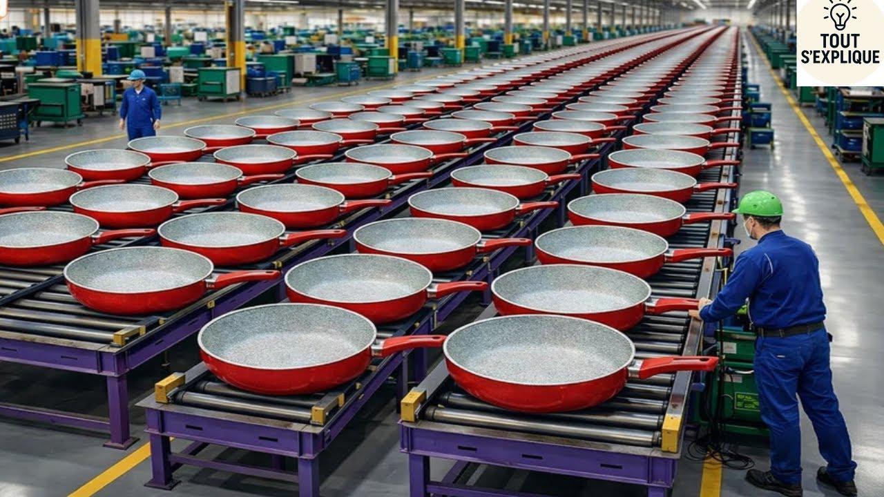 Comment c&rsquo;est fait :Des millions de po&ecirc;les antiadh&eacute;sives fabriqu&eacute;s chaque ann&eacute;e dans les m&eacute;ga-usines