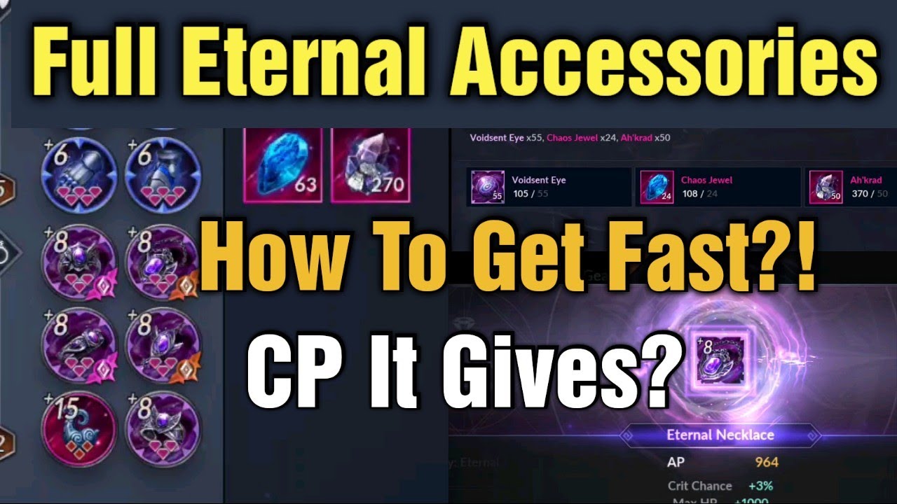 Black Desert Mobile Full Eternal Accessories: как я получил его быстрее и сколько CP он дает!?