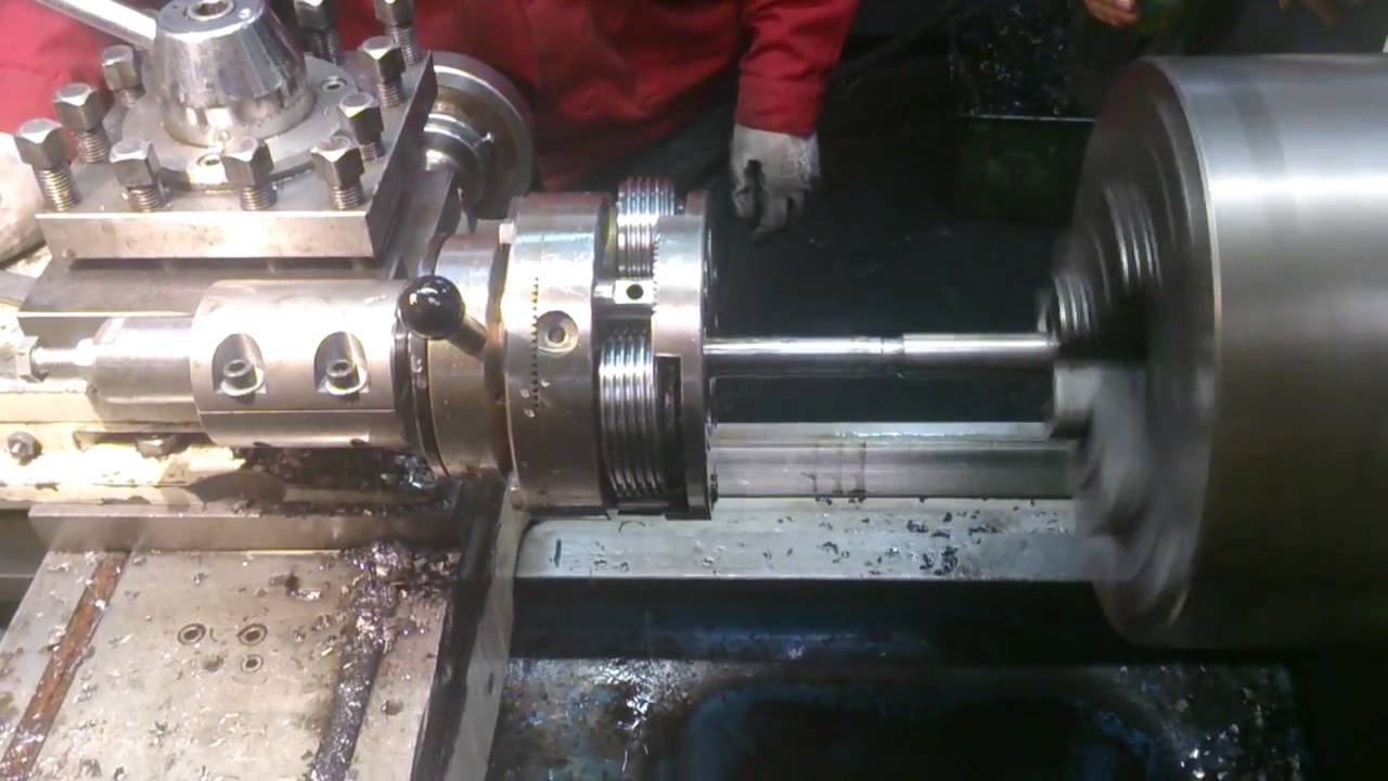 Walcowanie gwintu Tr20x4 głowicą RK20-30 Na tokarce