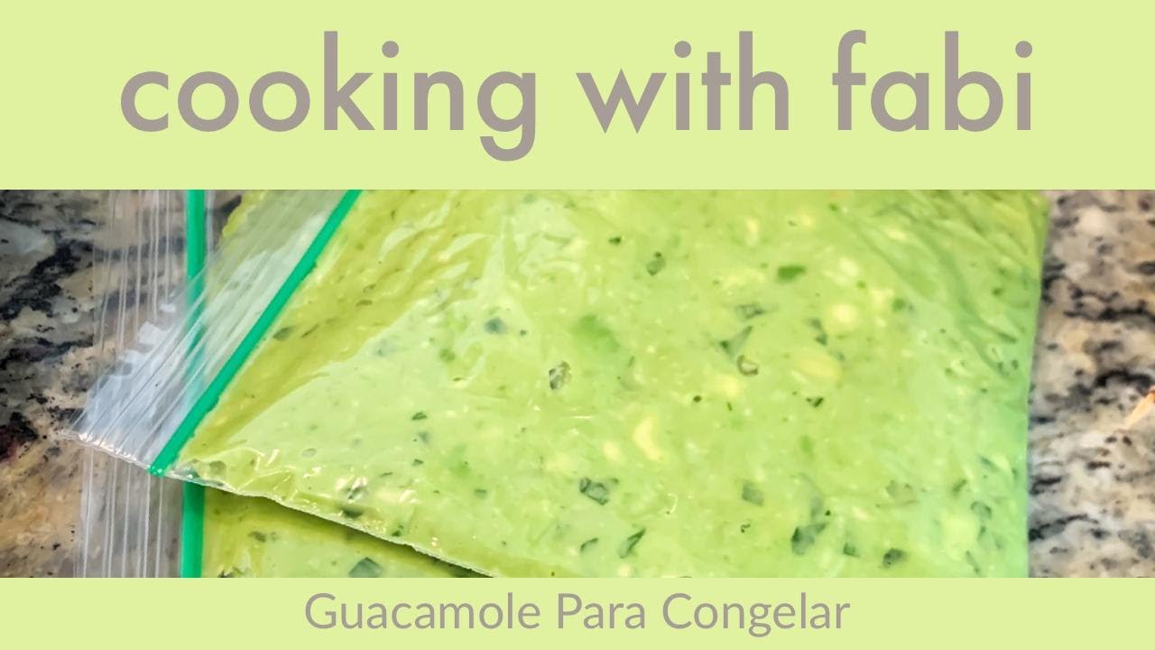 Guacamole Para Congelar