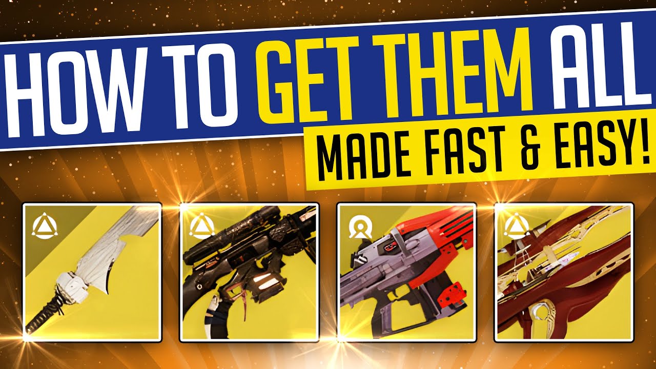 Destiny 2 | HOW TO GET THEM ALL! Fast & Easy FINAL SHAPE Exotics - FULL GUIDE!