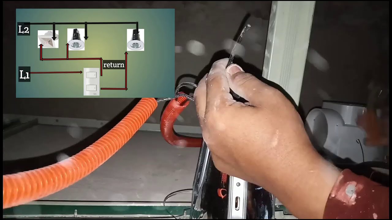 ilaw at exhaust fan sa isang switch Pano gawin?