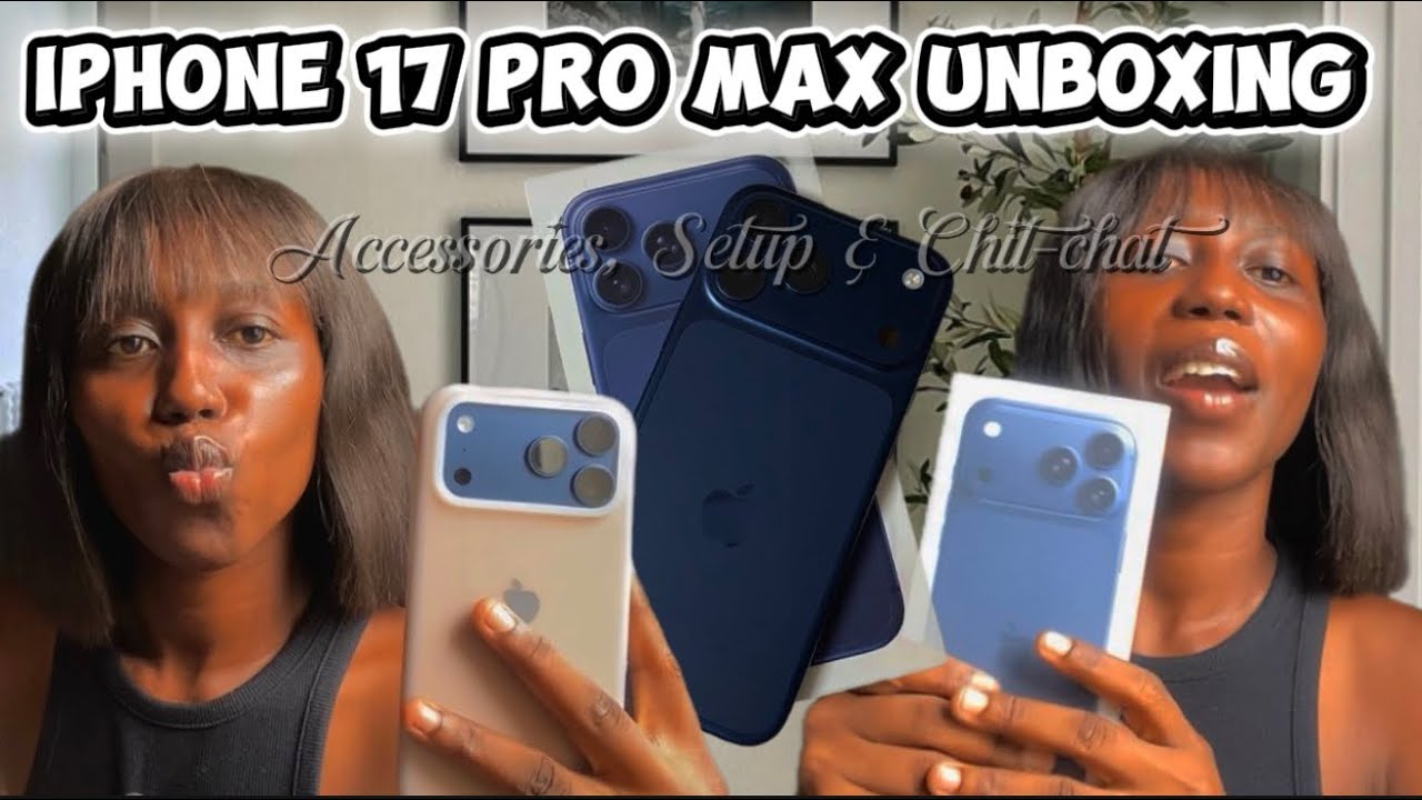 IPHONE 17 PRO MAX UNBOXING 🥹📱| Accessories, Setup and Chat😁|| 