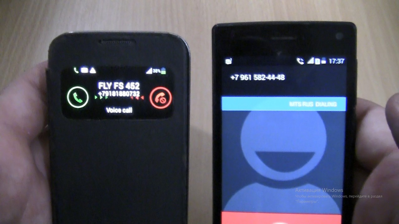 Over the Horizon Incoming & Outgoing call at the Same Time Samsung S4 Mini cover+ Fly Nimbus 2 FS452