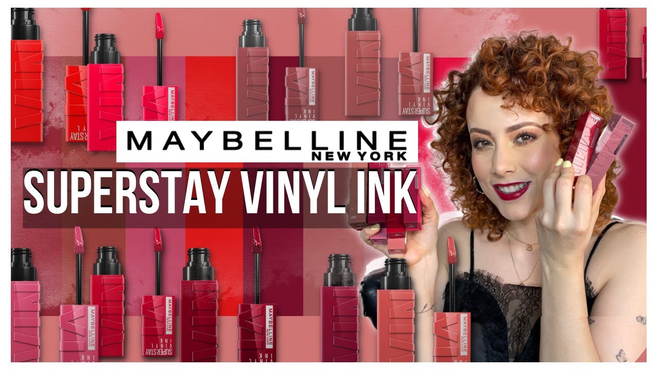Maybelline Superstay Vinyl Ink / reseña y swatches toda la colección