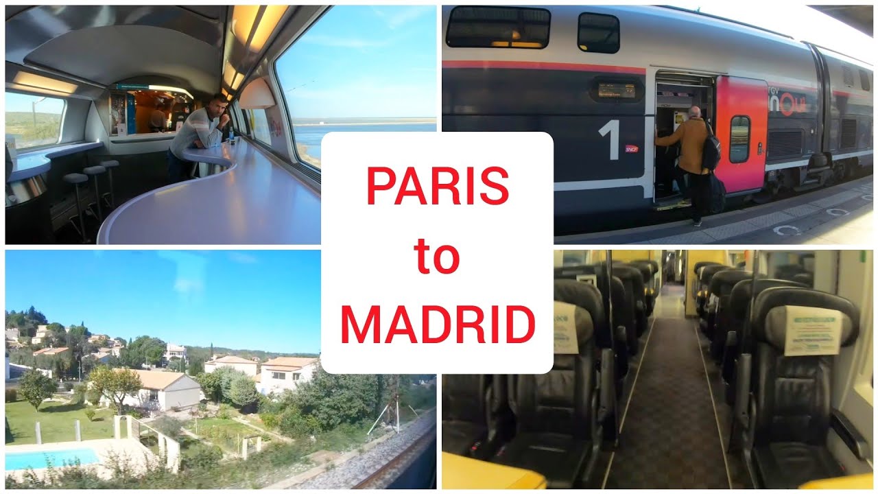 Paris to Madrid by train, First class 4K