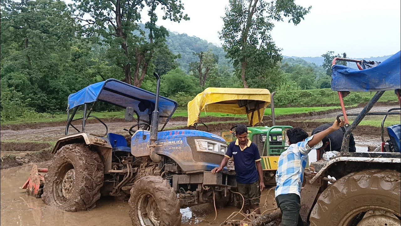 Two Tractors Got Stuck in The Swamp | 4wd Tractors
