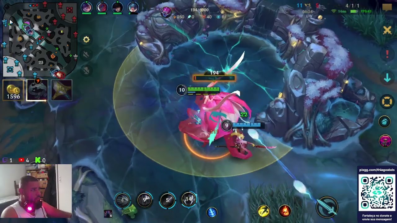 IRELIA WIN MVP NO TOP 14/05 - JOGANDO NO EMULADOR