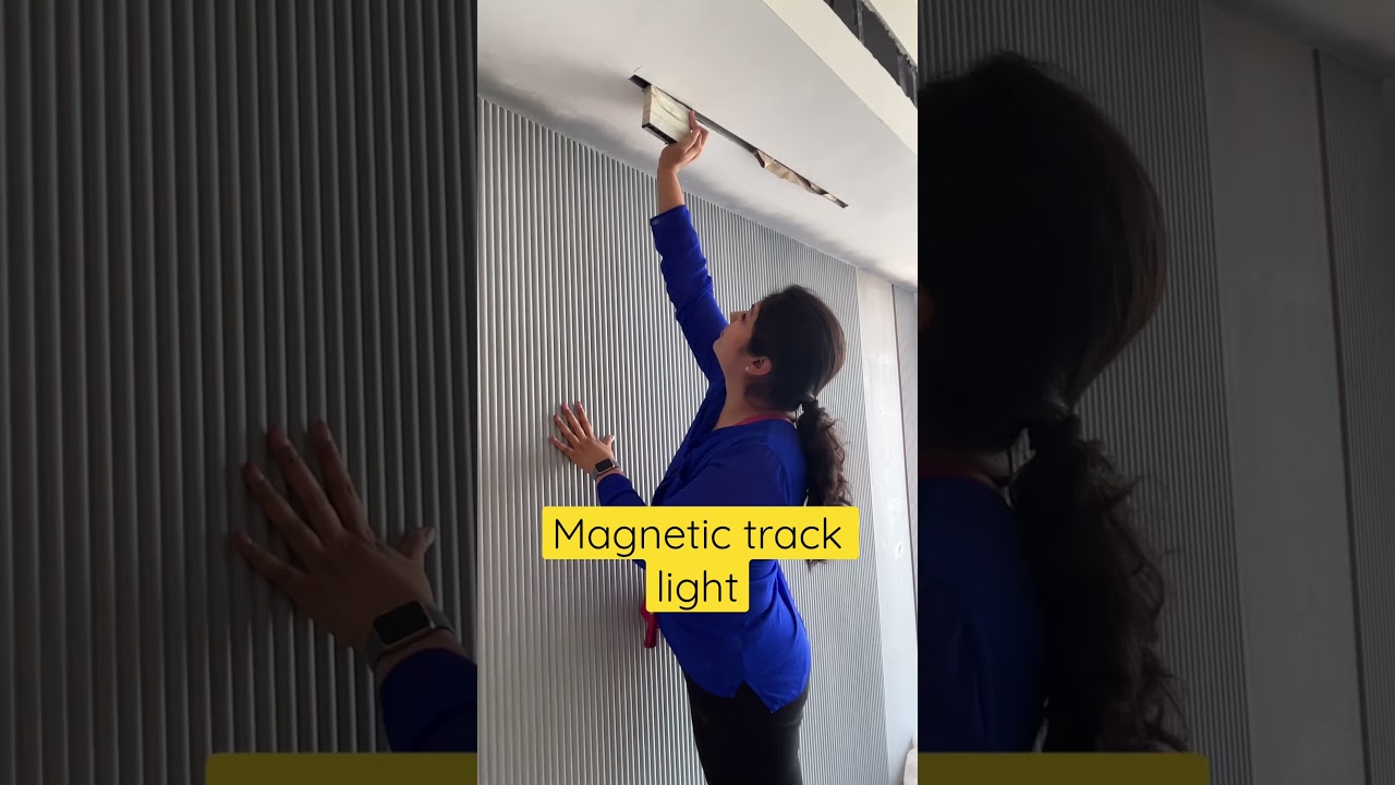 Magnetic track light! #coloraza #homedecor #homedecorideas #lightingdesign #homehacks