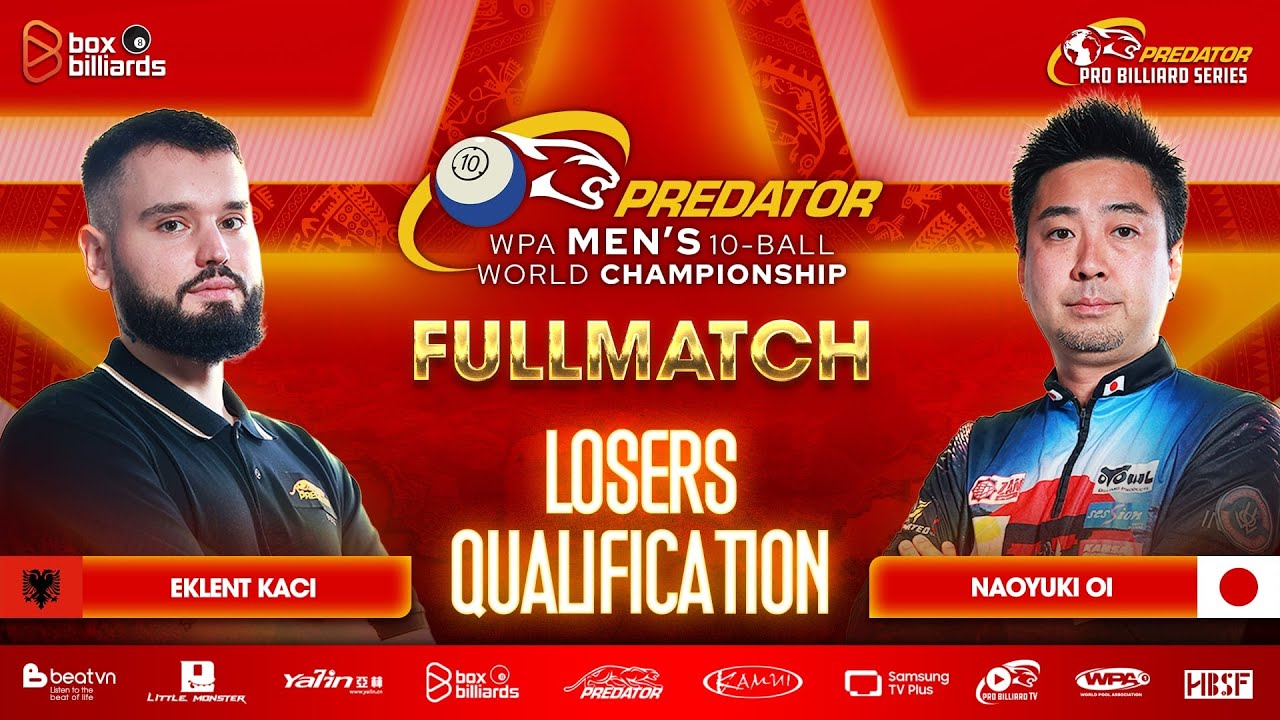 Eklent Kaçi vs Naoyuki Oi | 2025 Predator WPA Men’s 10-Ball World Championship