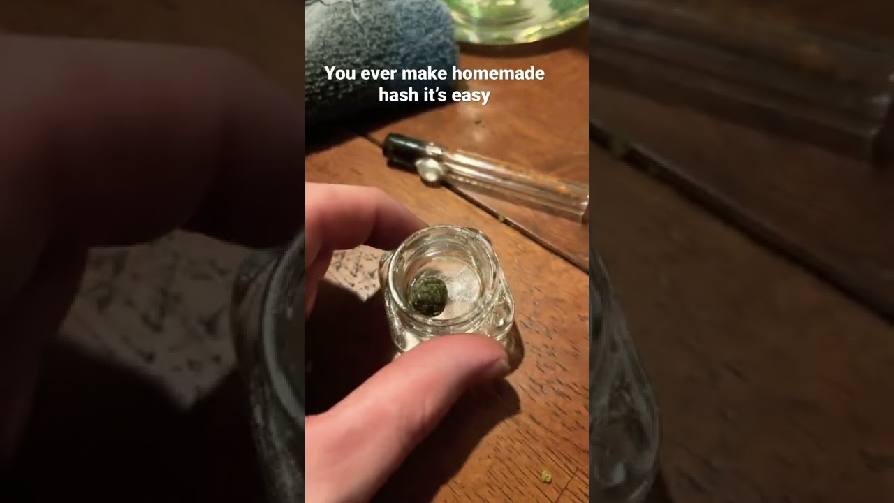 Just made some homemade hash from my keef ￼super easy to do