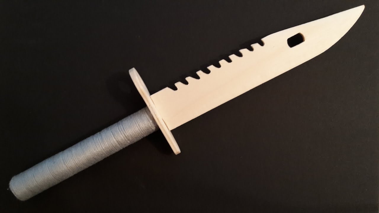 Wooden M9 Bayonet tutorial - Free template