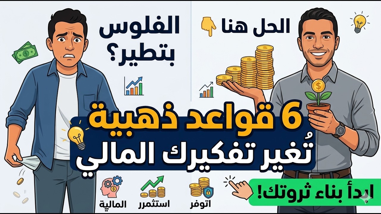 6 قواعد ذهبية ستغيّر مستقبلك المالي تمامًا (لن يخبرك بها أحد)